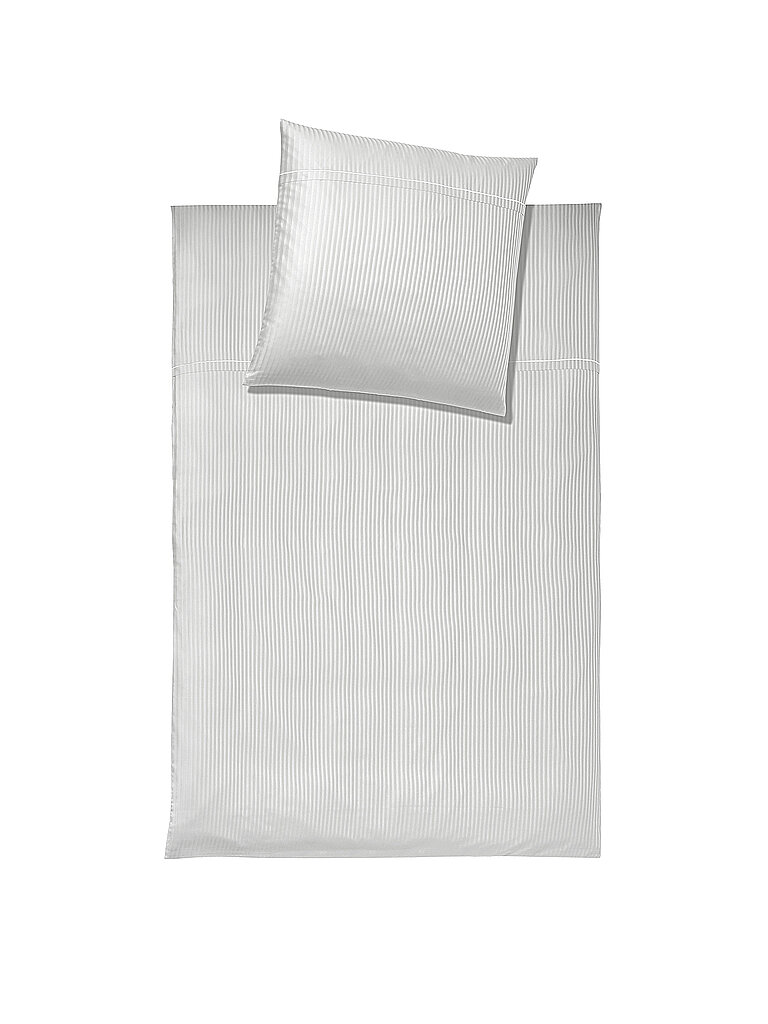 ELEGANTE Damasco Ropa de cama MILANO 70x90cm/140x220cm Blanco blanco