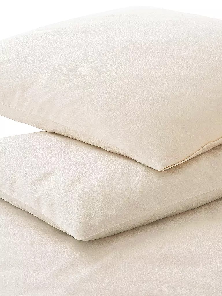 ELEGANTE | Juego de cama de damasco PAISLEY 70x90cm/140x220cm Crema | Crema