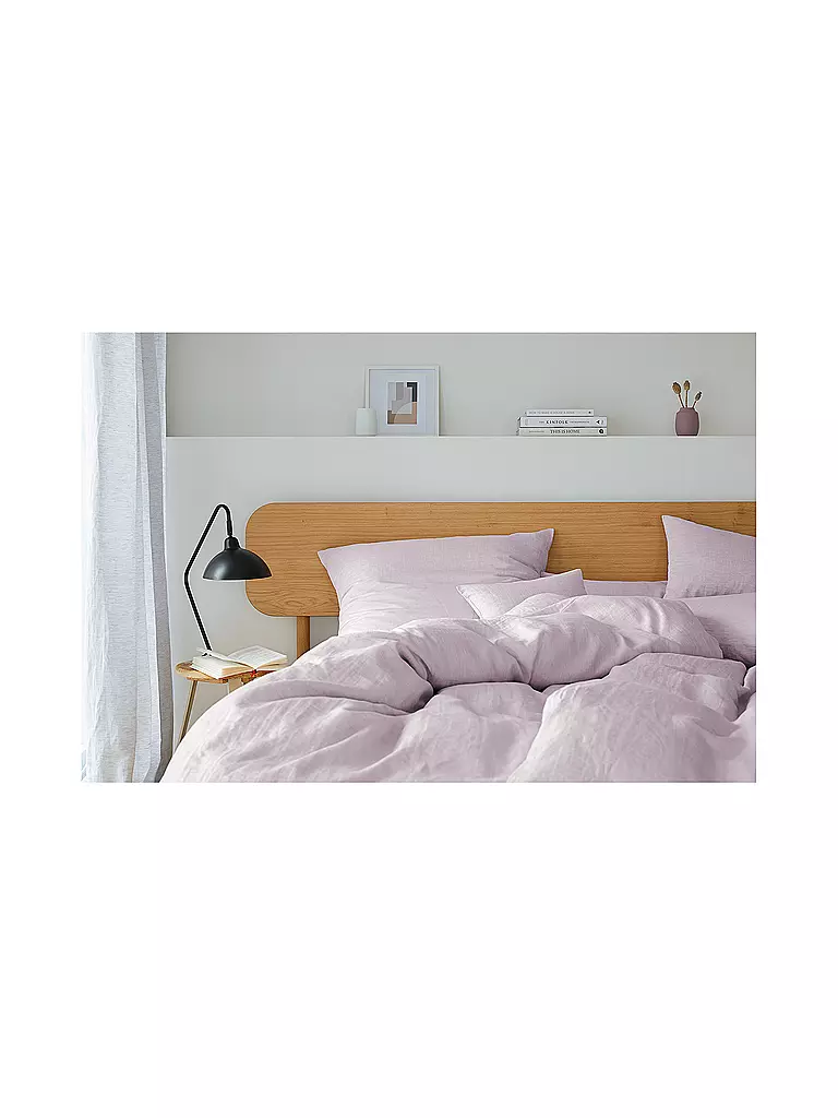 ELEGANTE | Juego de cama de medio lino Breeze 70x90cm/140x200cm Lila | Lila