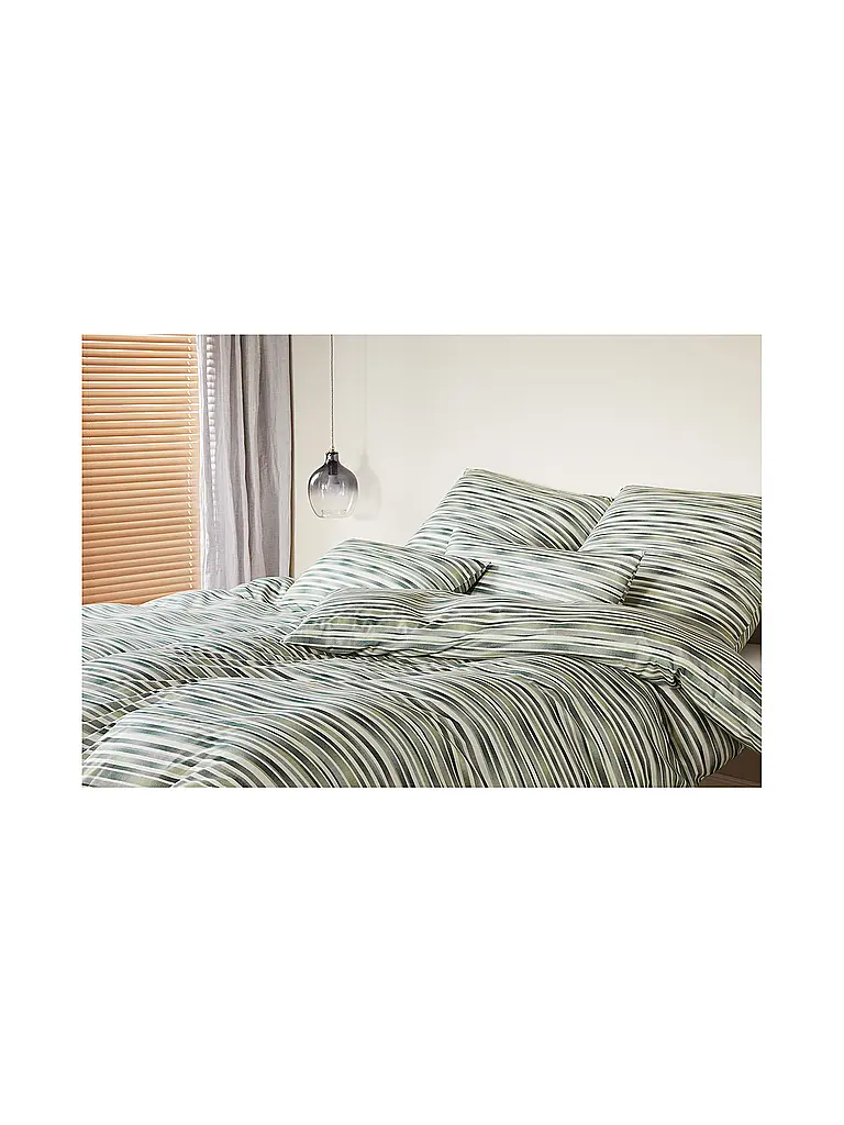 ELEGANTE | Juego de cama de punto DESIRE 140x200cm Verde claro | Verde claro