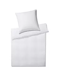 ELEGANTE | Juego de cama de punto Jersey SOLID STRIPE 140/200CM Grafito | Blanco