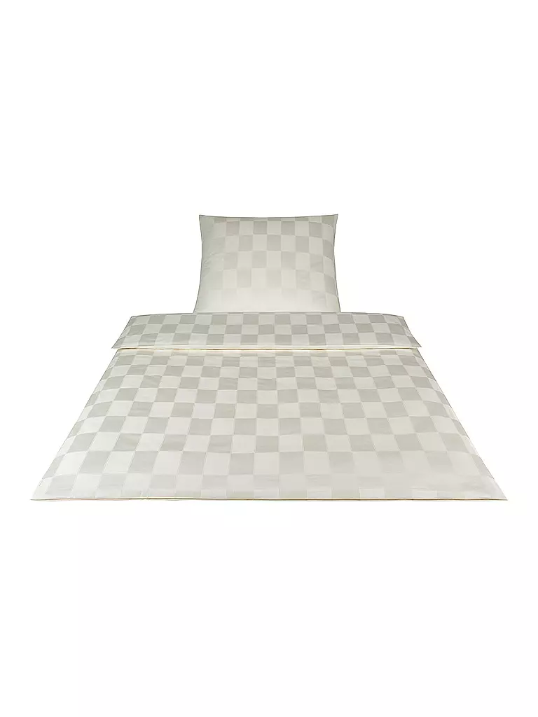 ELEGANTE | Ropa de cama de damasco "" 70x90cm/140x200cm (Crema) | Crema