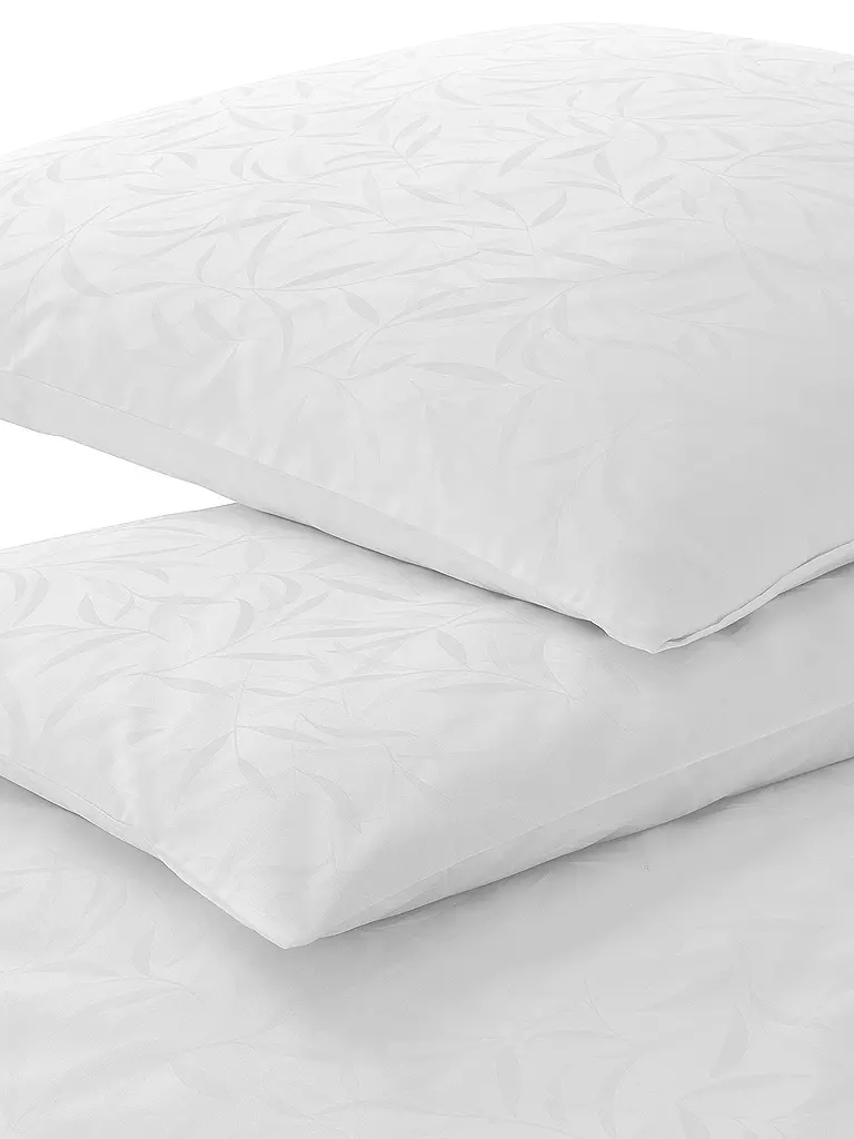 ELEGANTE | Ropa de cama de damasco MURIEL 70x90cm/140x200cm Blanco | Blanco