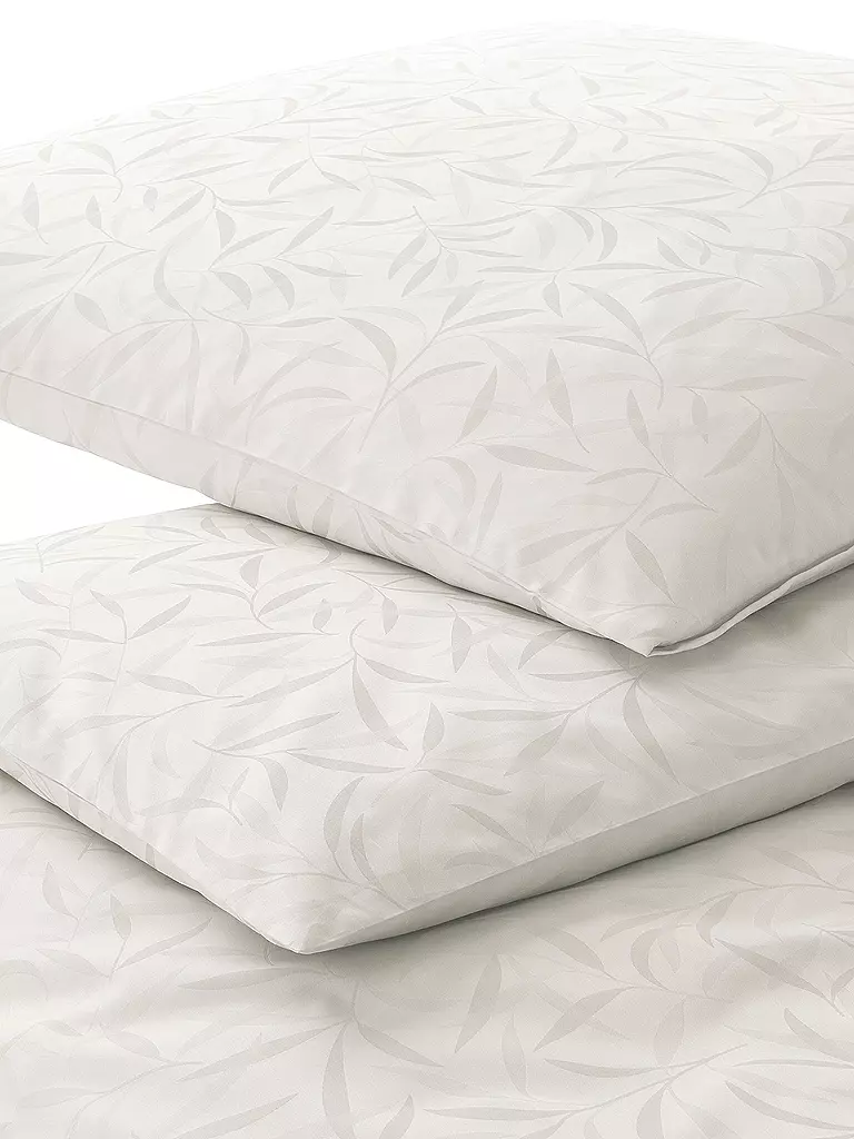 ELEGANTE | Ropa de cama de damasco MURIEL 70x90cm/140x200cm Natural | Crema