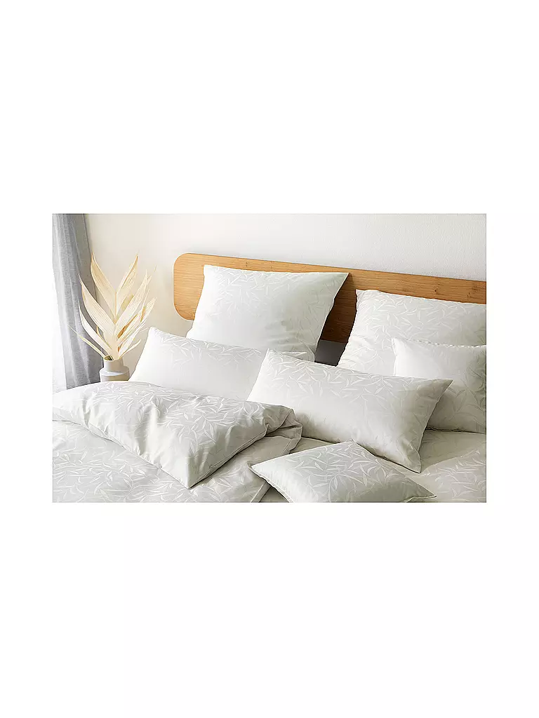 ELEGANTE | Ropa de cama de damasco MURIEL 70x90cm/140x200cm Natural | Crema