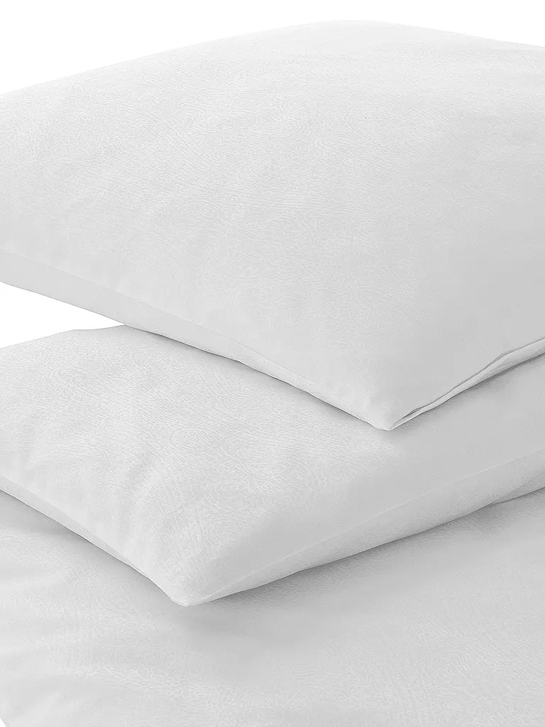 ELEGANTE | Ropa de cama de damasco PAISLEY 70x90cm/140x200cm Blanco | Blanco