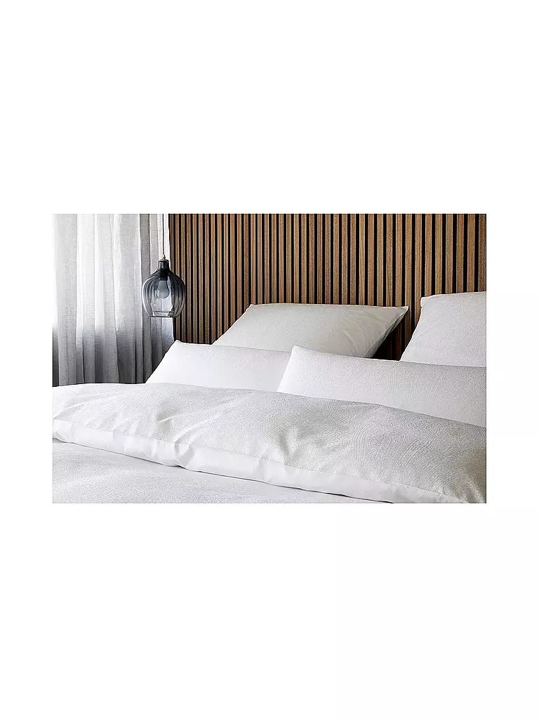 ELEGANTE | Ropa de cama de damasco PAISLEY 70x90cm/140x220cm Blanco | Blanco