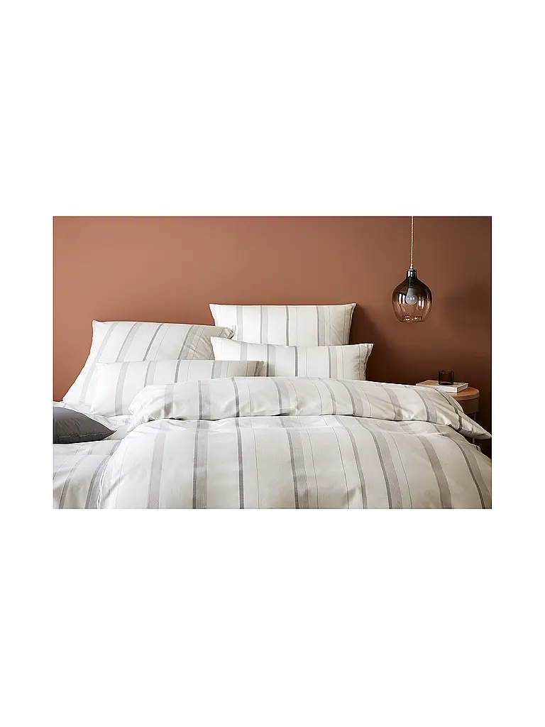 ELEGANTE | Ropa de cama de franela EDIMBURGO 70x90cm/140x200cm Crema | Beige