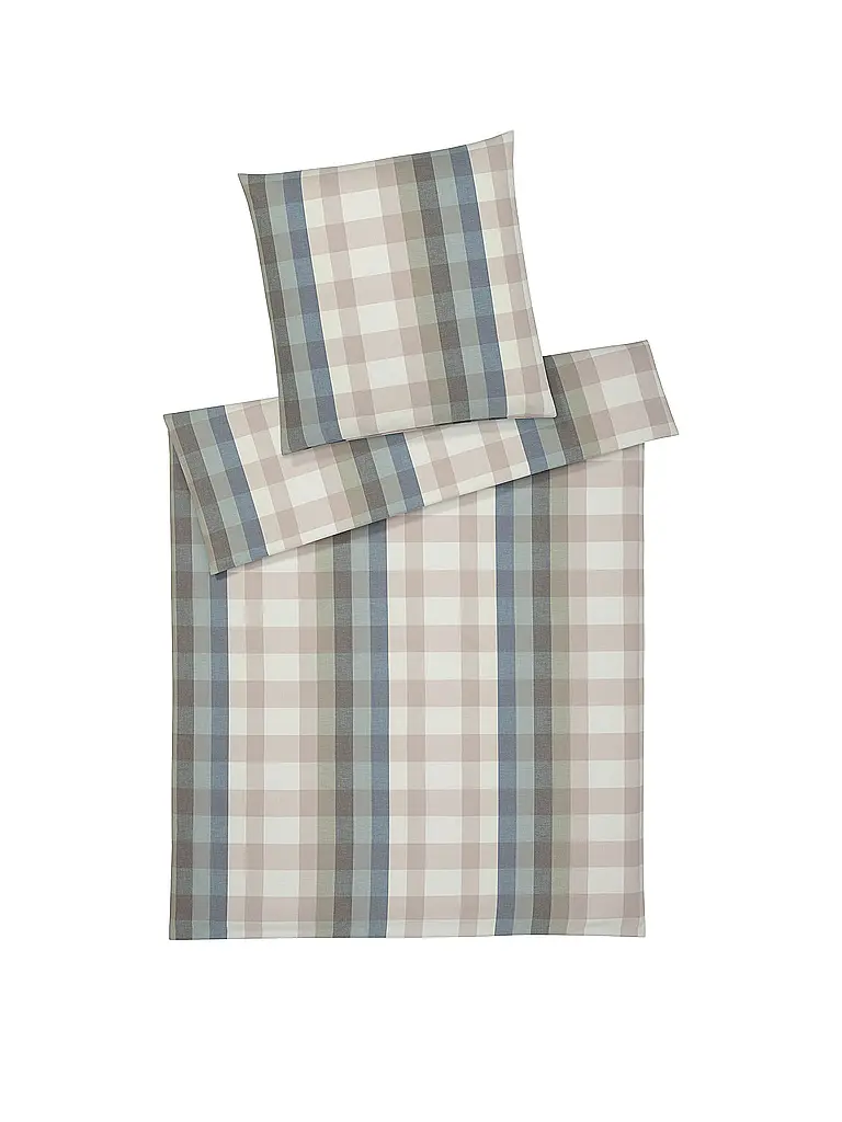 ELEGANTE | Ropa de cama de franela GLASGOW 70x90cm/140x200cm Azul | Azul
