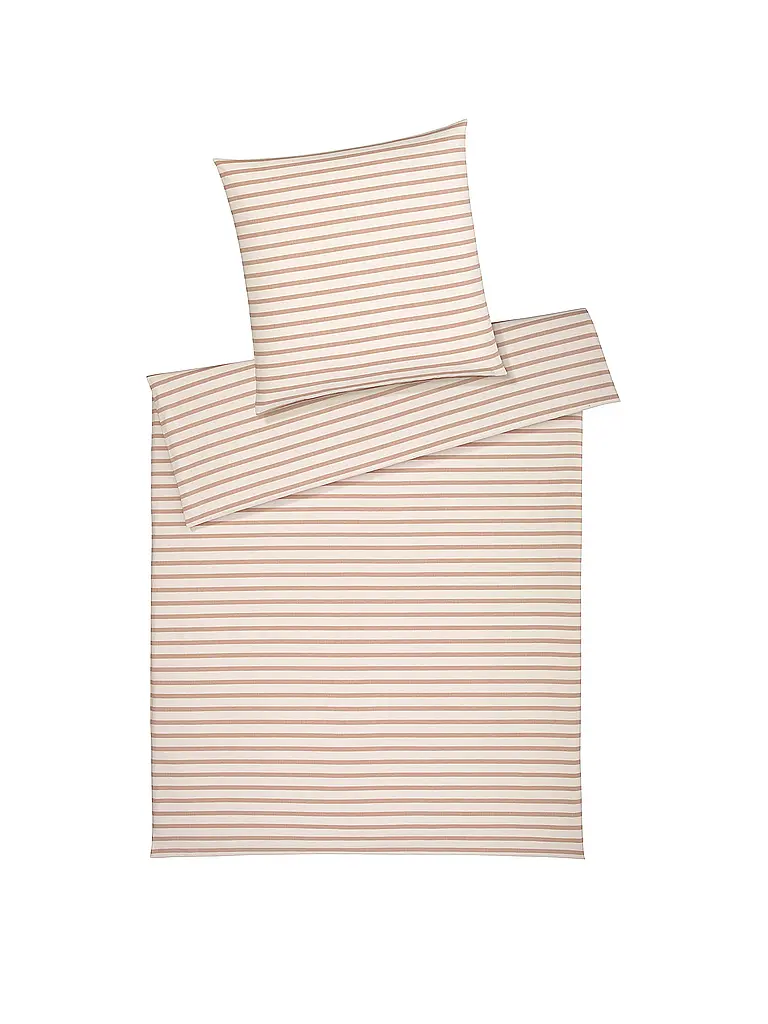 ELEGANTE | Ropa de cama de franela INVERNESS 70x90cm/140x200cm Apricot | Naranja