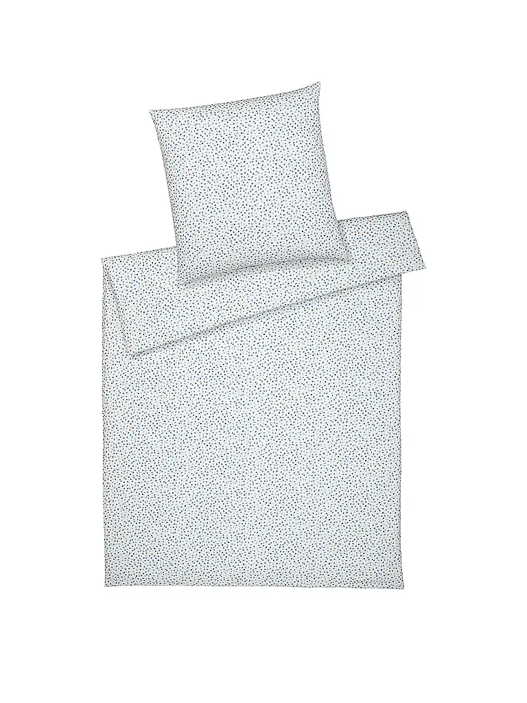 ELEGANTE | Ropa de cama de franela PREPPY 70x90cm/140x200cm Azul | Azul claro
