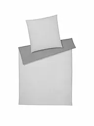 ELEGANTE | Juego de cama de franela reversible TENDER 140/200CM Verde | Gris claro