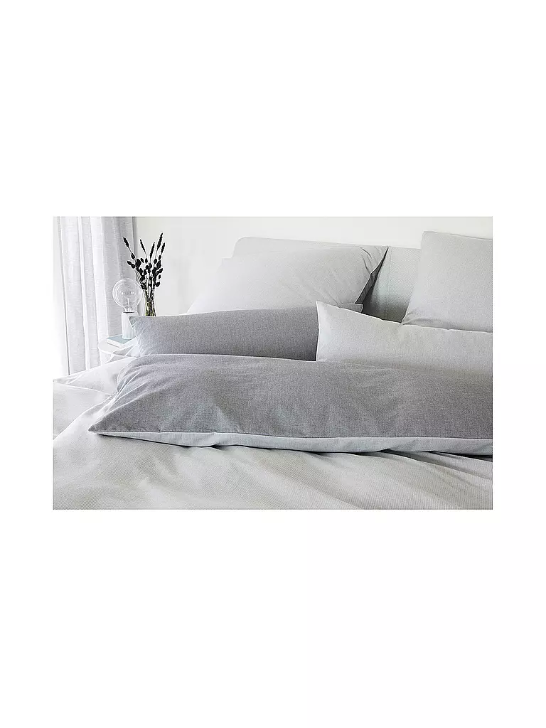 ELEGANTE | Ropa de cama de franela reversible Tender 70x90cm/140x200cm Gris | Gris claro