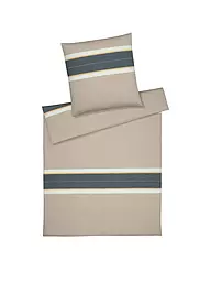 ELEGANTE | Ropa de cama de franela WHITMAN 70x90cm/140x200cm Beige Beige/Gris | Beige