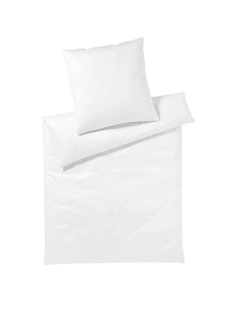 ELEGANTE | Ropa de cama de punto Jersey SOLID 140/200CM Blanco | Blanco
