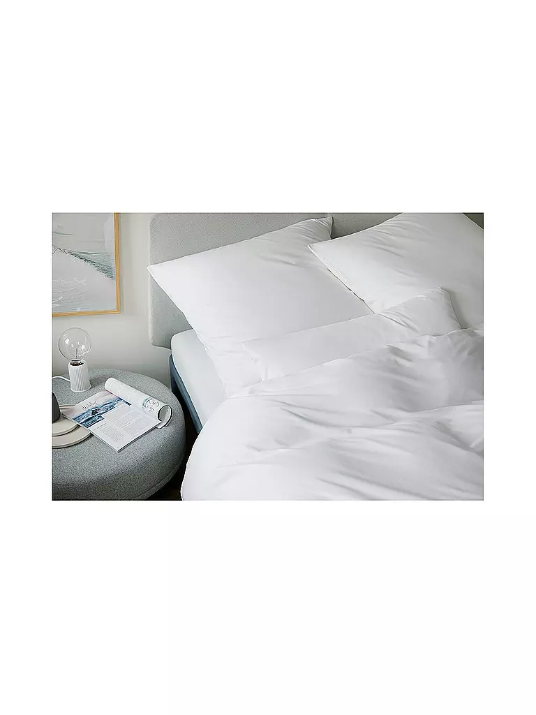ELEGANTE | Ropa de cama de punto Jersey SOLID 140/200CM Blanco | Blanco