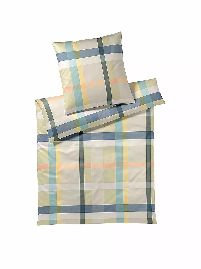 ELEGANTE | Ropa de cama de satén 70x90cm/140x200cm NIGHT GARDEN Pistazei | Verde claro