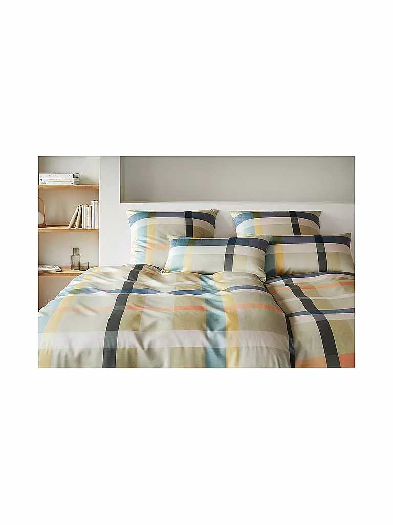 ELEGANTE | Ropa de cama de satén 70x90cm/140x200cm NIGHT GARDEN Pistazei | Verde claro