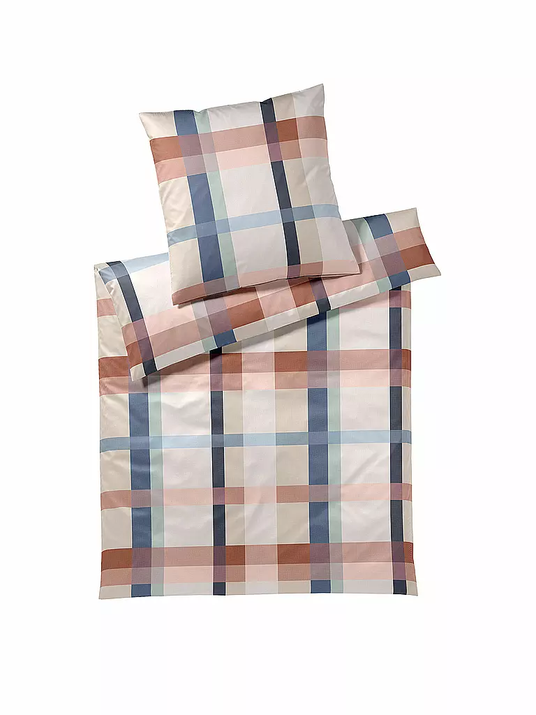 ELEGANTE | Ropa de cama de satén 70x90cm/140x200cm NIGHT GARDEN Terra | Baya
