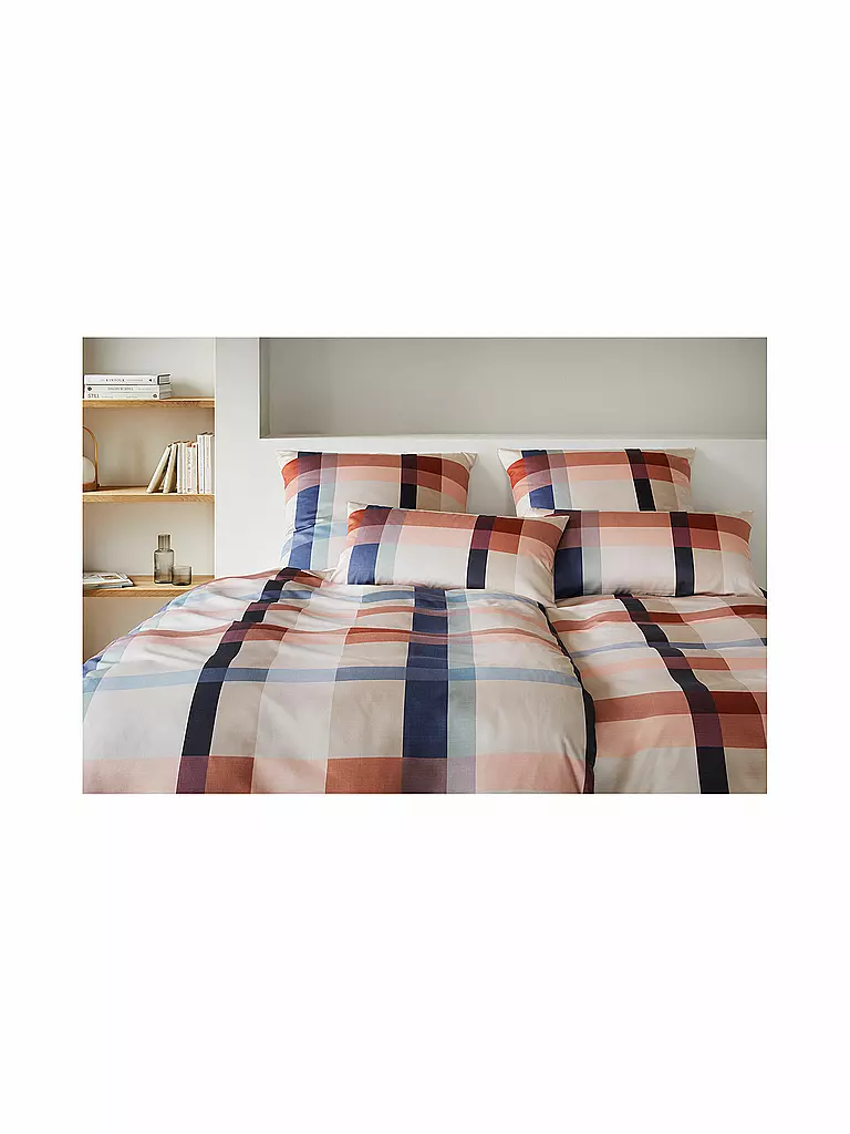 ELEGANTE | Ropa de cama de satén 70x90cm/140x200cm NIGHT GARDEN Terra | Baya