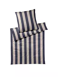 ELEGANTE | Ropa de cama de satén 70x90cm/140x200cm NIGHT STRIPE Azul | Gris