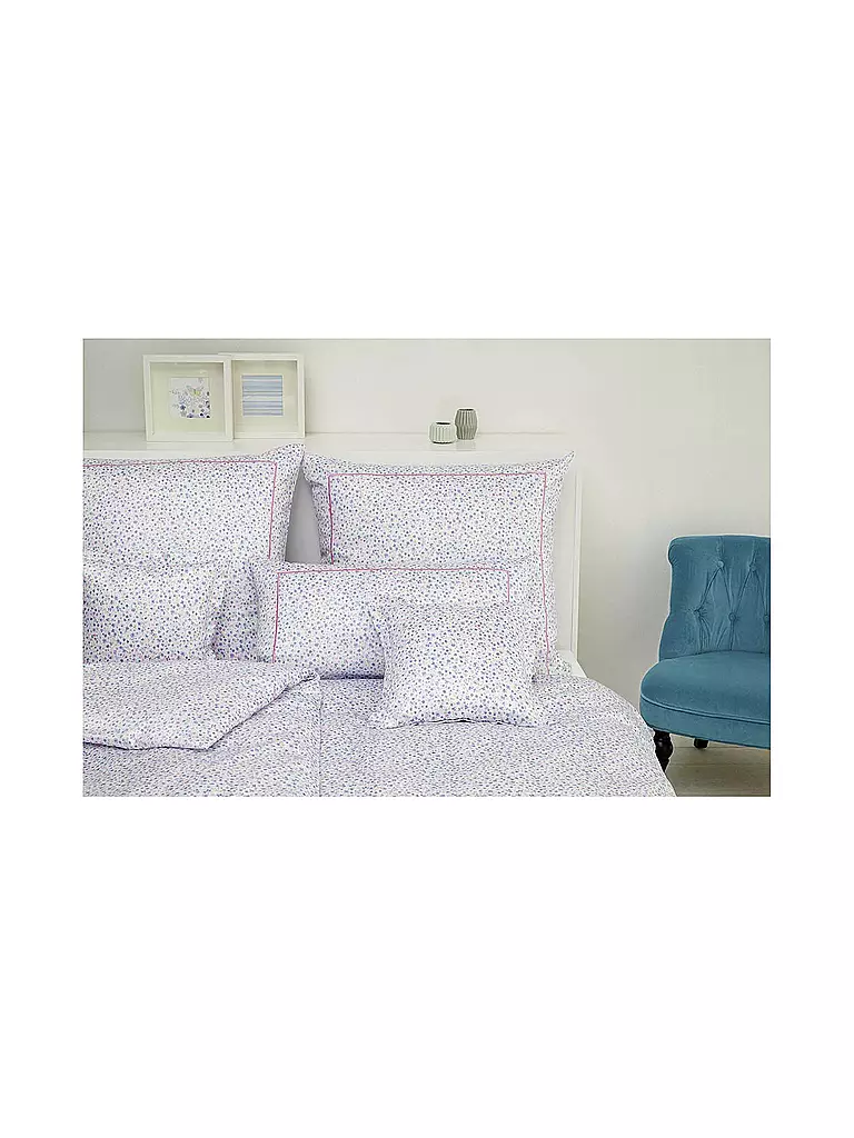 ELEGANTE | Ropa de cama de satén TRAEUMEREI 70x90cm / 140x200cm Lila/Rosa | Lila