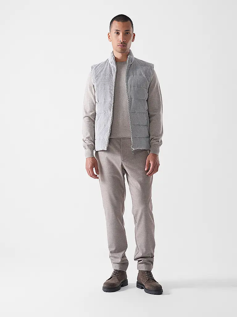 ELEVENTY | Chaleco reversible | Gris claro