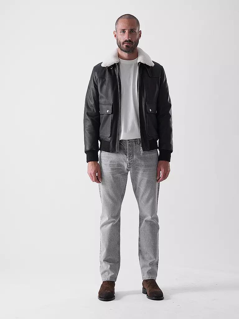 ELEVENTY | Chaqueta de cuero | Marrón
