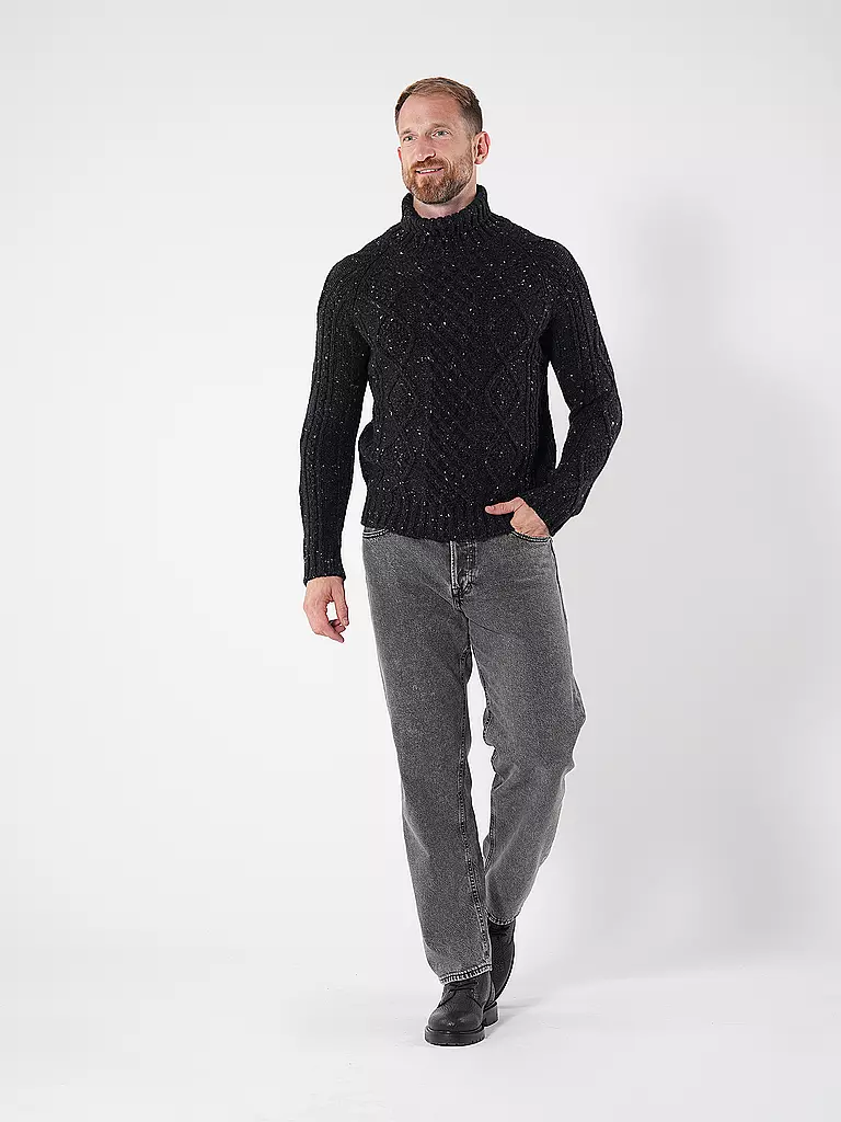 ELEVENTY | Jersey de cuello alto | Azul oscuro