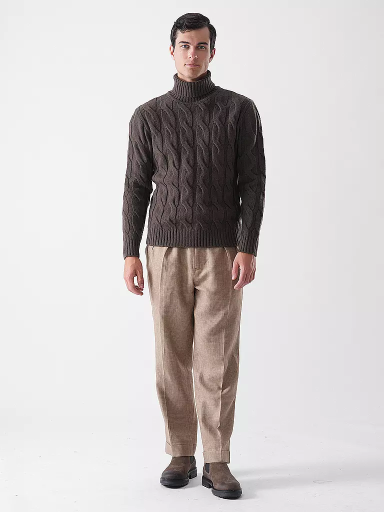 ELEVENTY | Jersey de cuello alto | Marrón