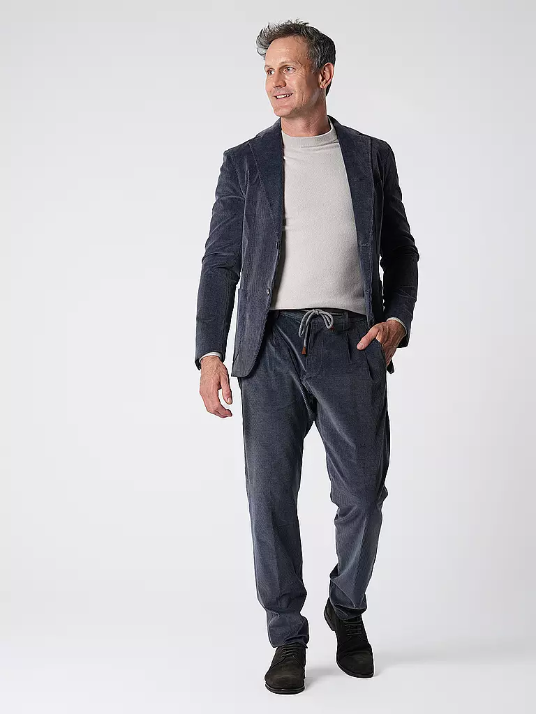 ELEVENTY | Traje de pana | Azul oscuro