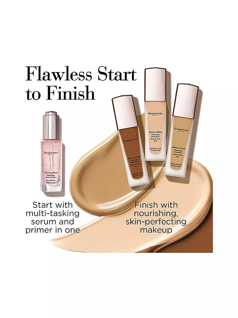 ELIZABETH ARDEN | Base de Maquillaje Líquida Flawless Finish 30ml (320N) | Marrón claro