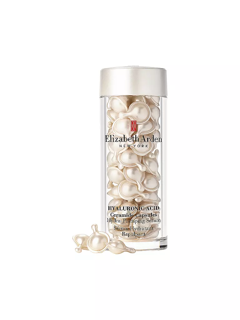 ELIZABETH ARDEN | Cápsulas de ácido hialurónico y ceramida, sérum rellenador hidratante, 60 unidades | 
