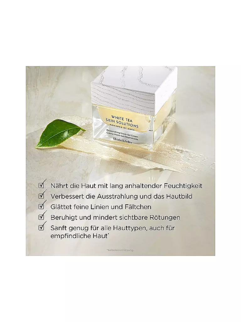 ELIZABETH ARDEN | White Tea Skin Solutions Crema Micro-Gel Reponedora 50ml | 