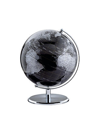 EMFORM | Globo terráqueo de mesa - Planeta 25 cm negro/plata