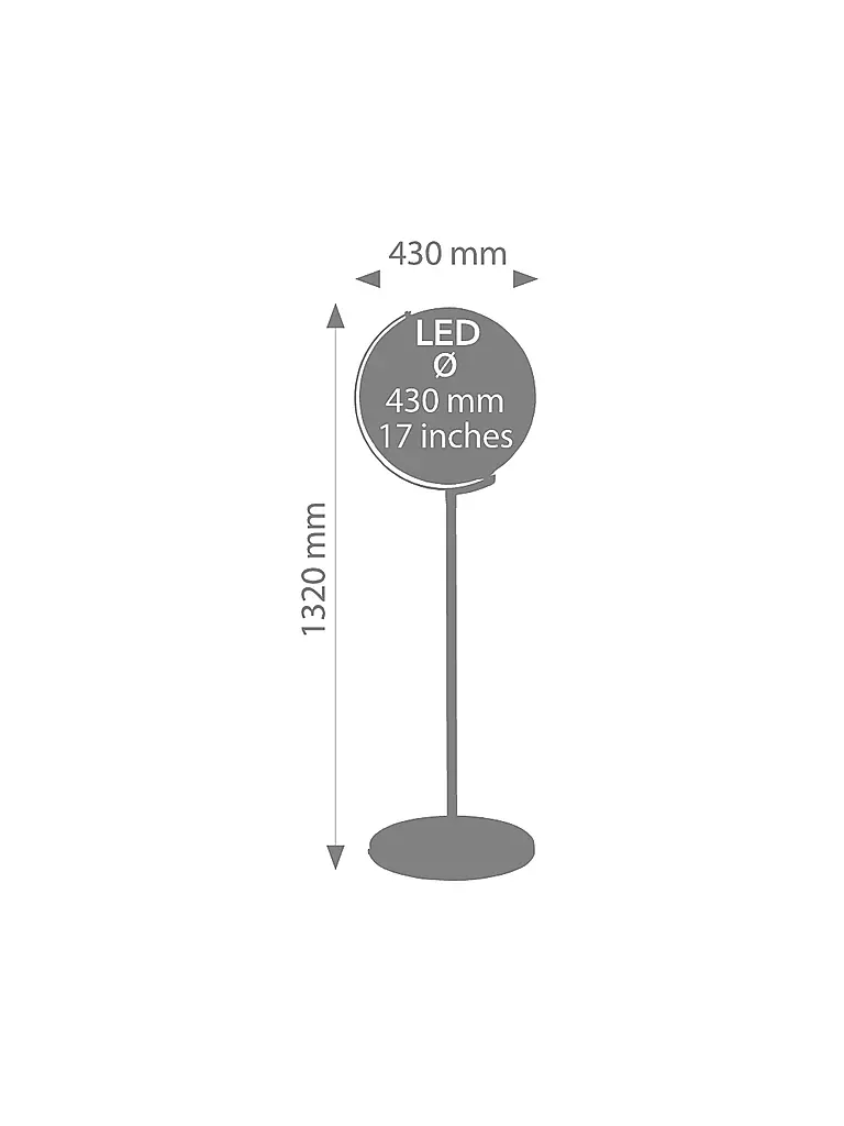 EMFORM | Globo de pie - Sojus Light LD 43cm Physical 2 | 