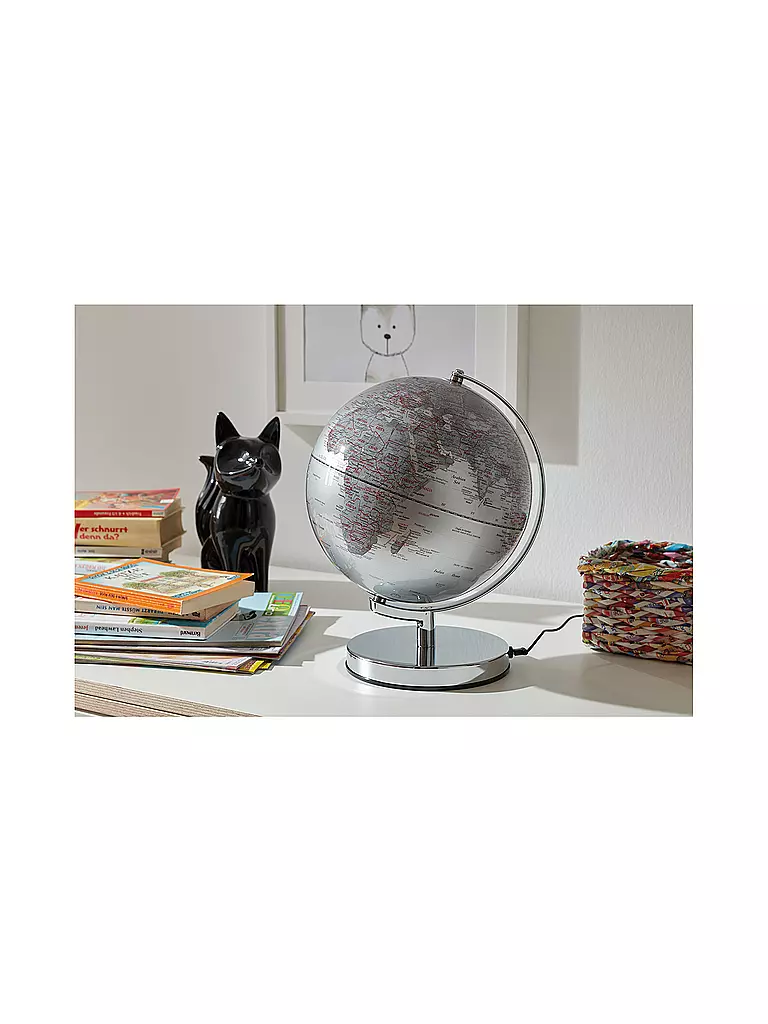 EMFORM | Globo luminoso Terra Light 25cm plata | Sin color