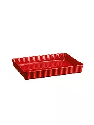 EMILE HENRY | Molde para tarta rectangular 24x34cm Rojo oscuro | Rojo oscuro