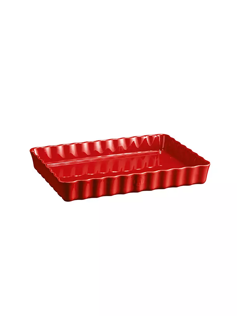 EMILE HENRY | Molde para tarta rectangular 24x34cm Rojo oscuro | Rojo oscuro
