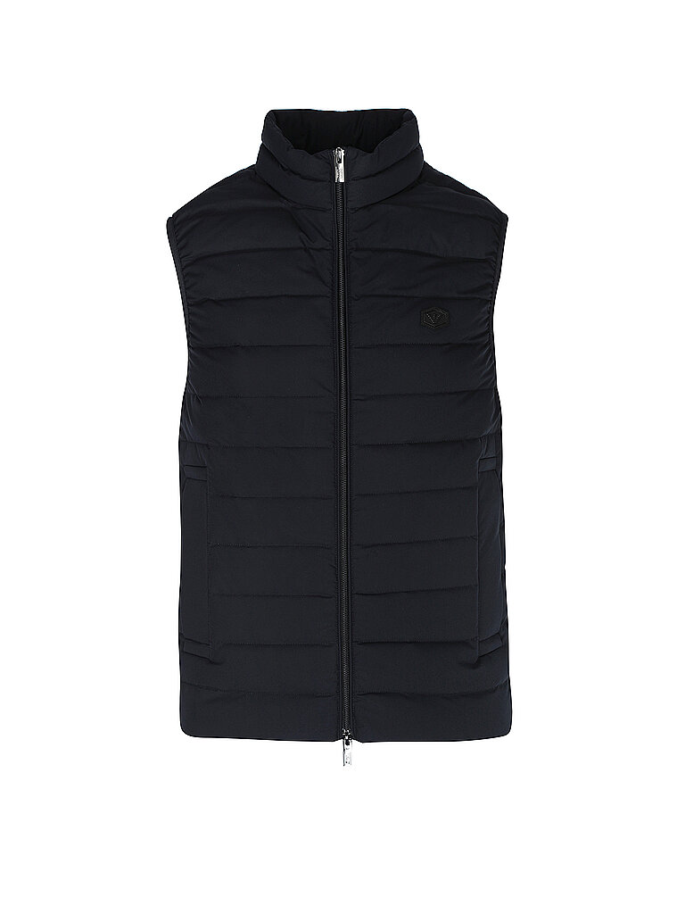 Emporio Armani Chaleco acolchado de plumón azul oscuro