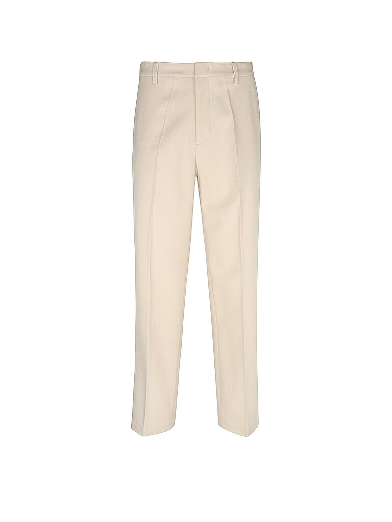 Pantalones de lana crema 54