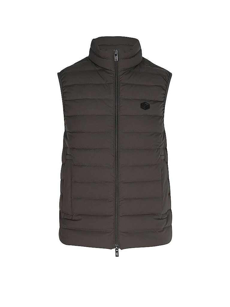 Emporio Armani Chaleco acolchado de plumón ESSENTIAL gris