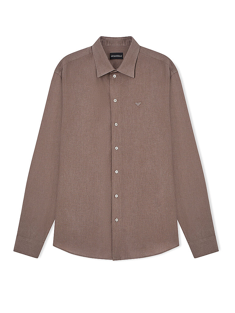 Camisa Slim Fit marrón claro S