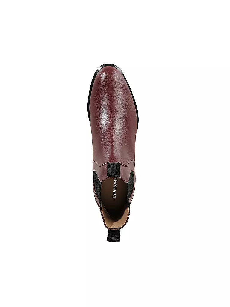 EMPORIO ARMANI | Botines Chelsea | Rojo oscuro