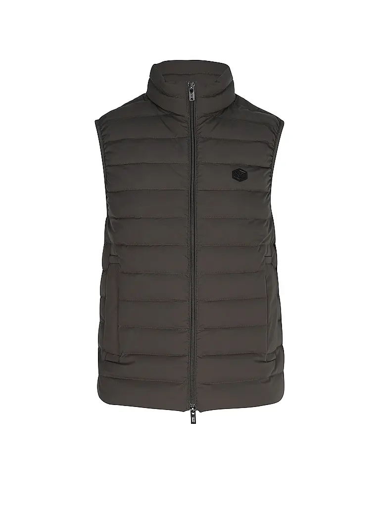 EMPORIO ARMANI | Chaleco acolchado de plumón ESSENTIAL | Gris