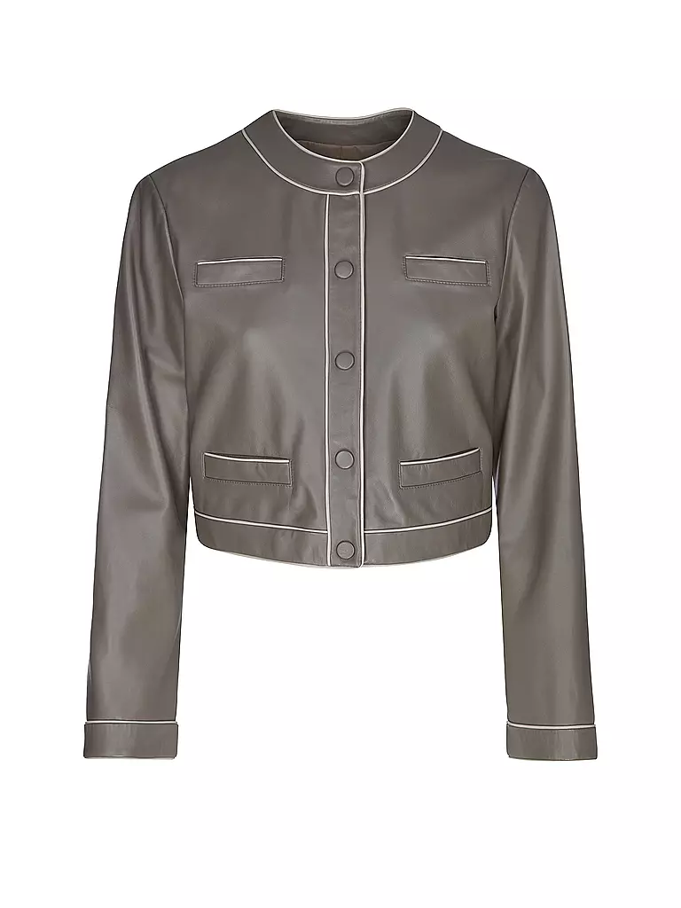 EMPORIO ARMANI | Chaqueta de cuero | Marrón
