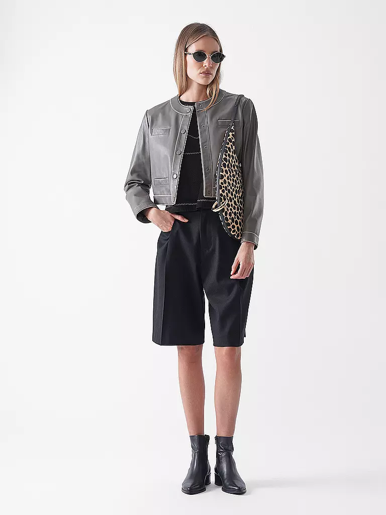 EMPORIO ARMANI | Chaqueta de cuero | Marrón
