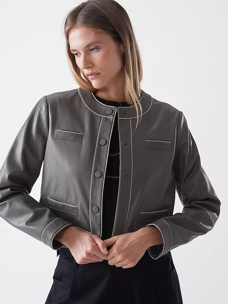 EMPORIO ARMANI | Chaqueta de cuero | Marrón