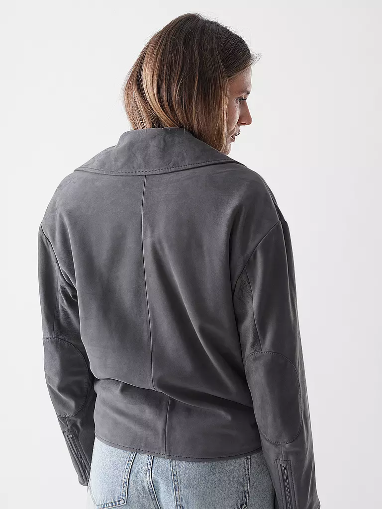 EMPORIO ARMANI | Chaqueta de cuero | Gris