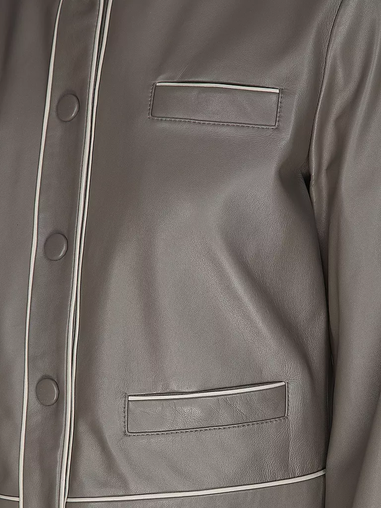 EMPORIO ARMANI | Chaqueta de cuero | Marrón